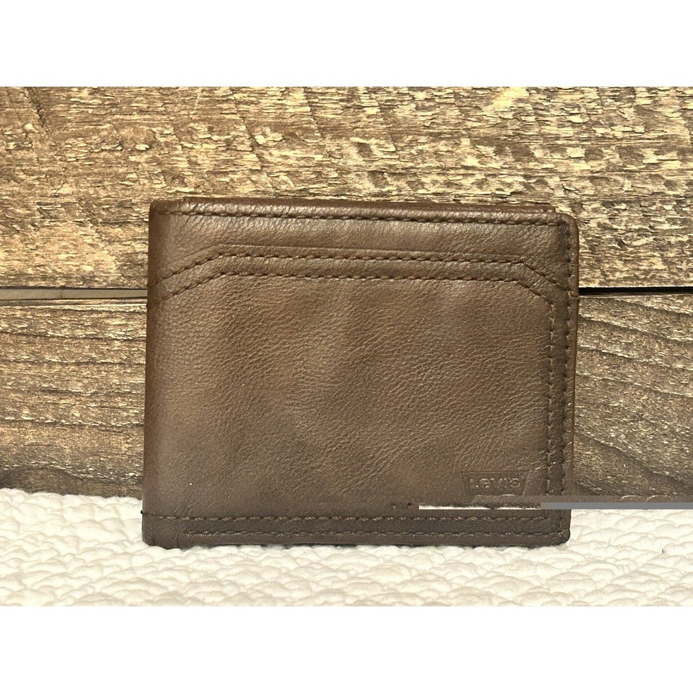 Levi's‎ Men's Wallet Brown Leather Bifold